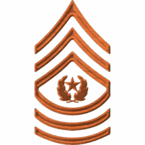 Army Rank E9 Command Sergeant Major